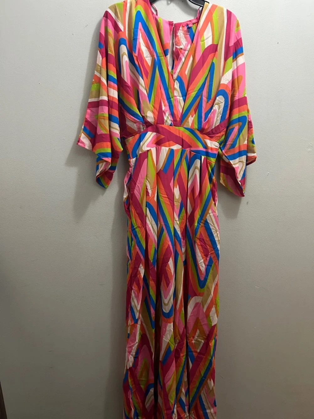FLYING TOMATO Vibrant Multi-Color Wide-Leg Jumpsuit - Picture 5 of 7